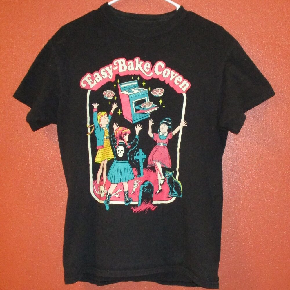 Easy Bake Coven Shirt Creepy Co Woman Medium Yellow Red Black Magic Shirt